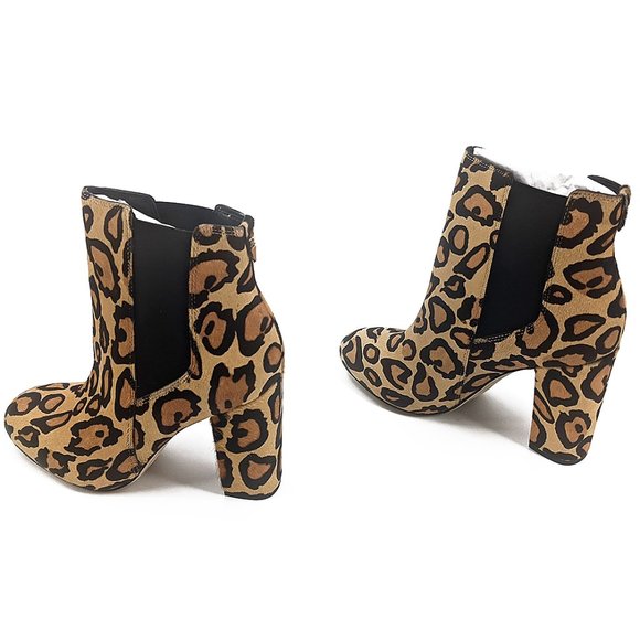 Sam Edelman Case Leopard Print Calf Chelsea Boots - Picture 5 of 7